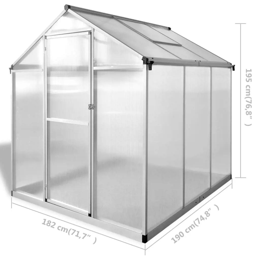 Broeikas versterkt aluminium 3,46 m² (10)