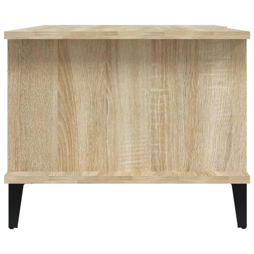 Salontafel 90x50x40 cm bewerkt hout sonoma eikenkleurig (4)