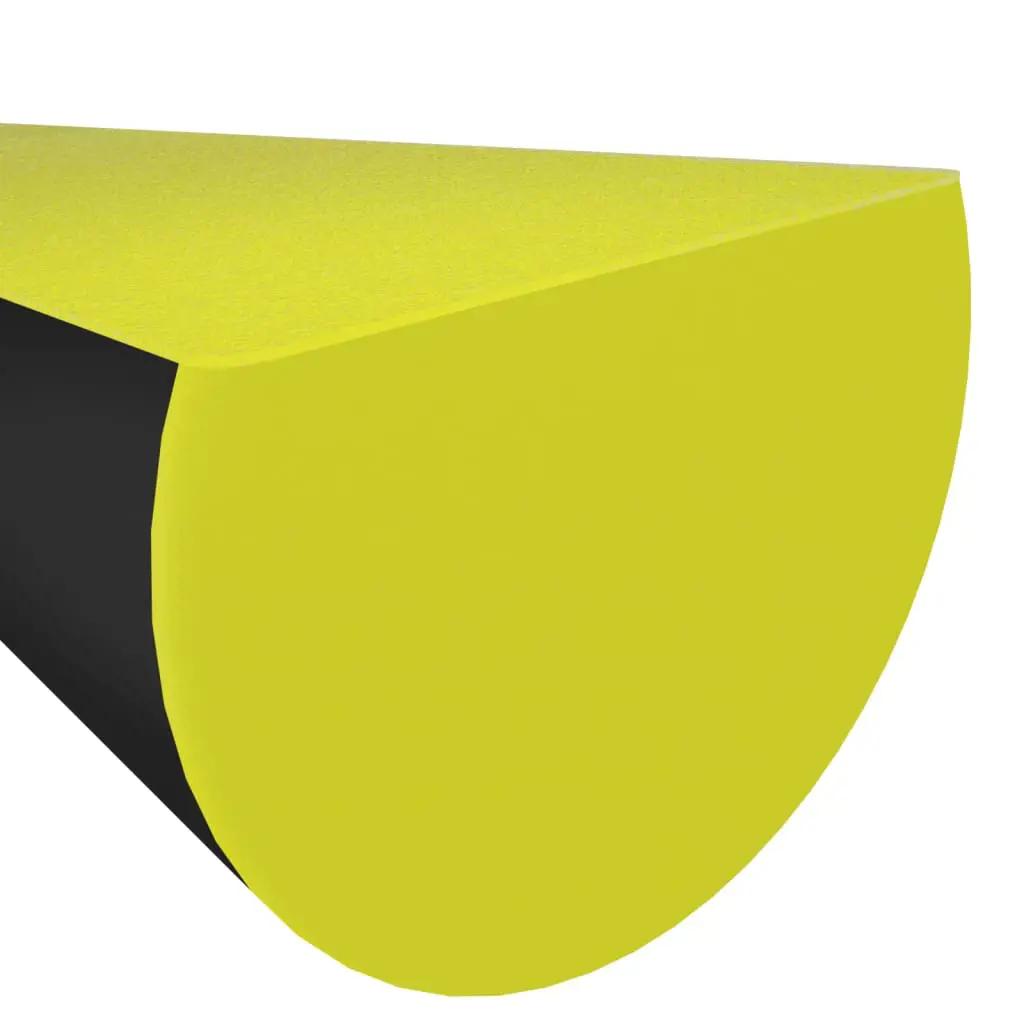 Hoekbeschermers 2 st 4x3x100 cm PU geel en zwart (5)