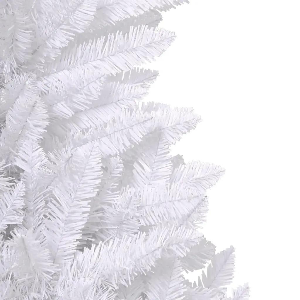 Kunstkerstboom met scharnieren en standaard 180 cm wit (6)