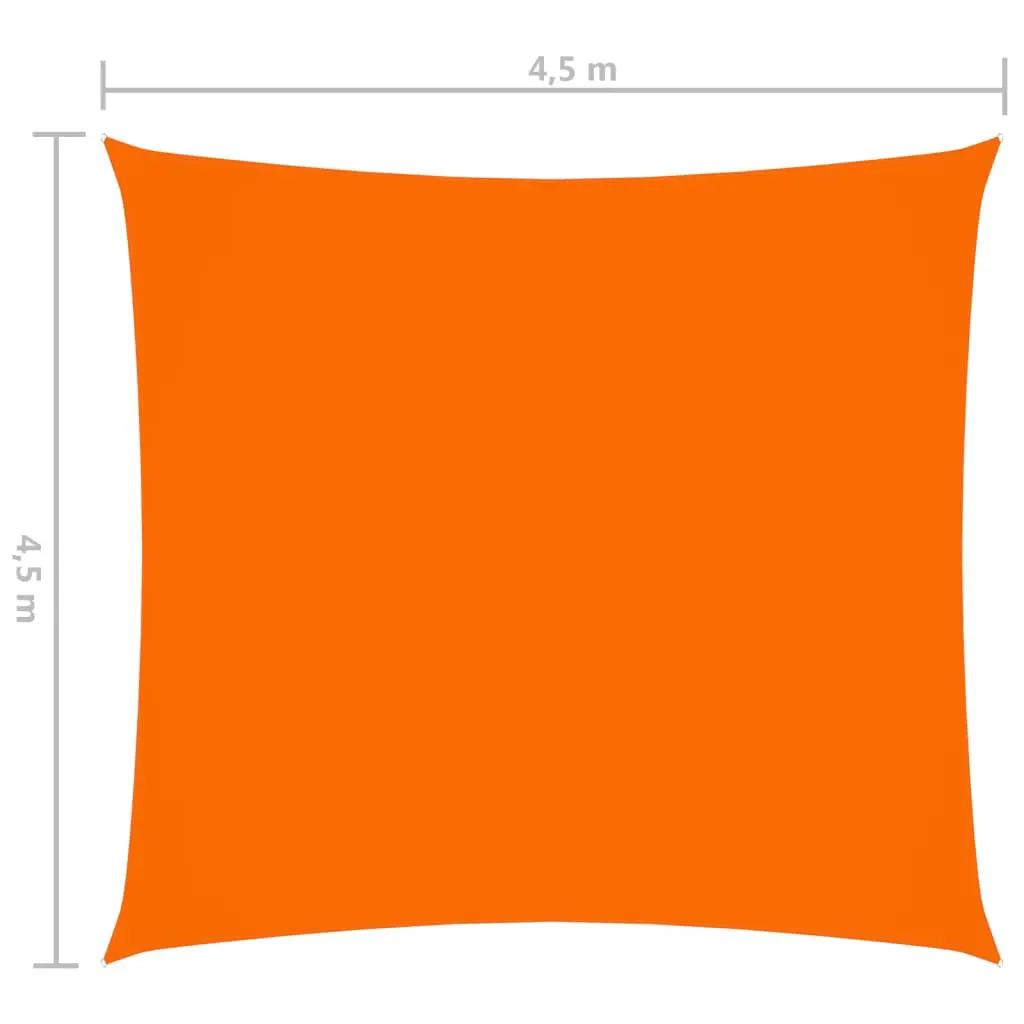 Zonnescherm vierkant 4,5x4,5 m oxford stof oranje (6)