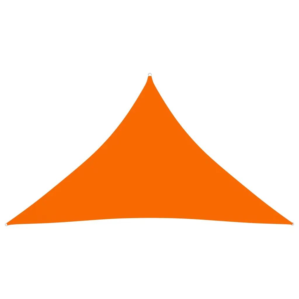 Zonnescherm driehoekig 2,5x2,5x3,5 m oxford stof oranje (1)