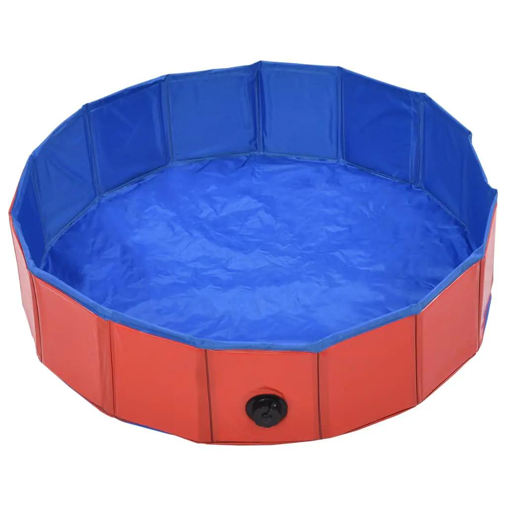 Hondenzwembad inklapbaar 80x20 cm PVC rood (3)