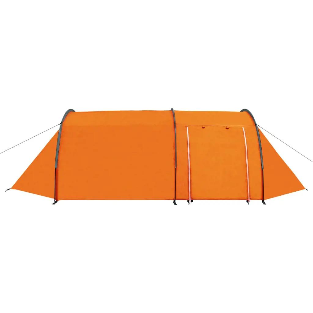 Tent 4-persoons grijs en oranje (2)