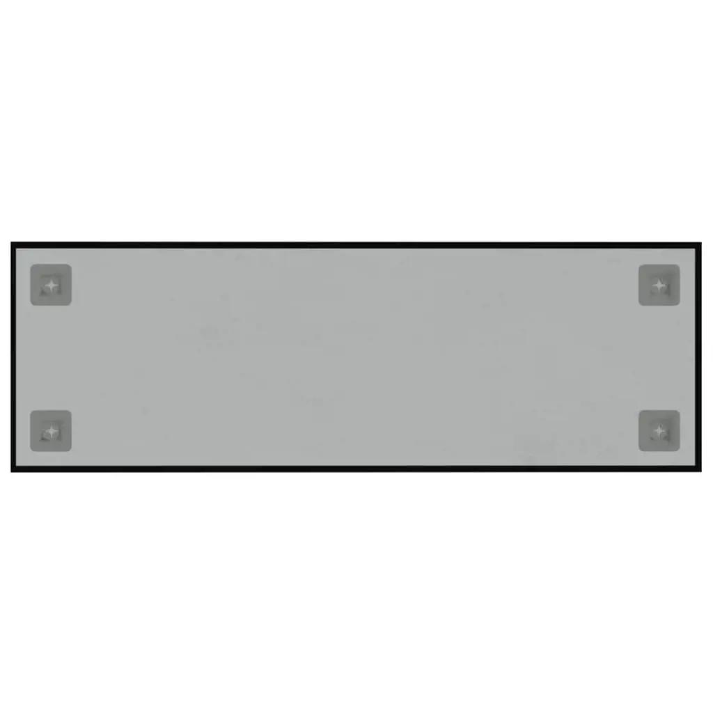 Magneetbord wandgemonteerd 60x20 cm gehard glas zwart (4)