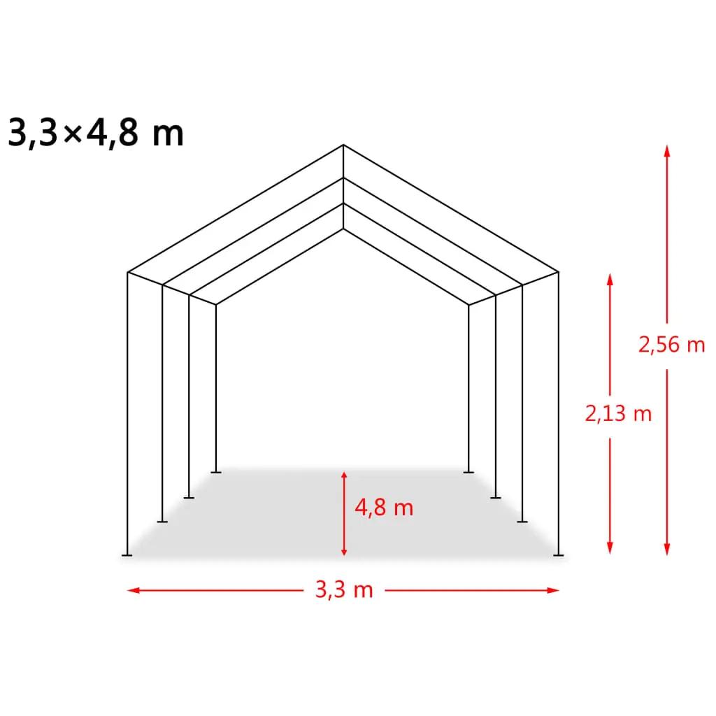 Veetent verwijderbaar 550 g/m² 3,3x4,8 m PVC donkergroen (9)