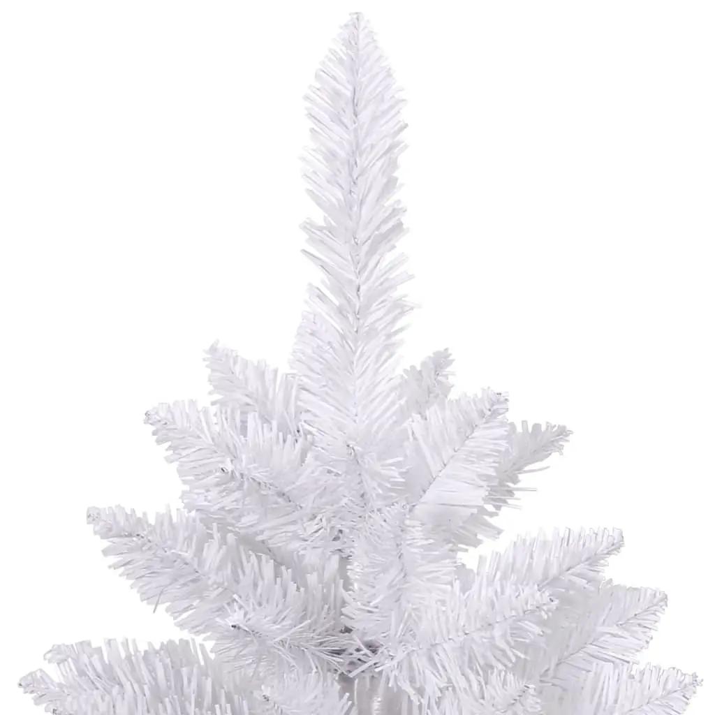 Kunstkerstboom met scharnieren en standaard 180 cm wit (4)
