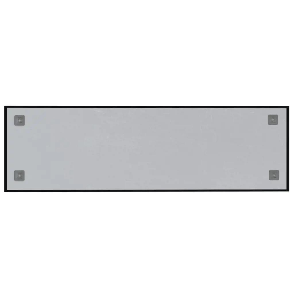 Magneetbord voor aan de wand 100x30 cm gehard glas zwart (4)