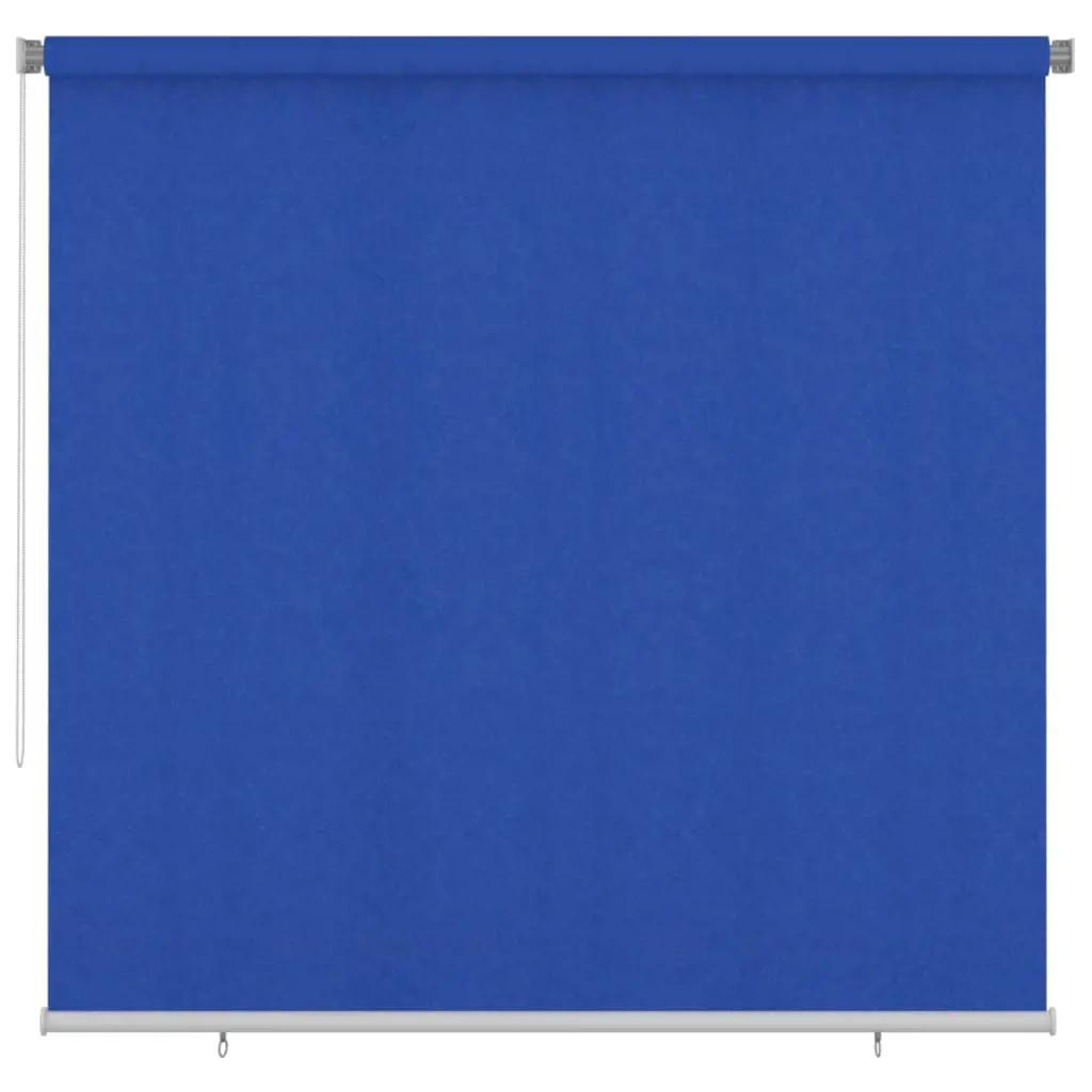 Rolgordijn voor buiten 240x230 cm HDPE blauw (1)