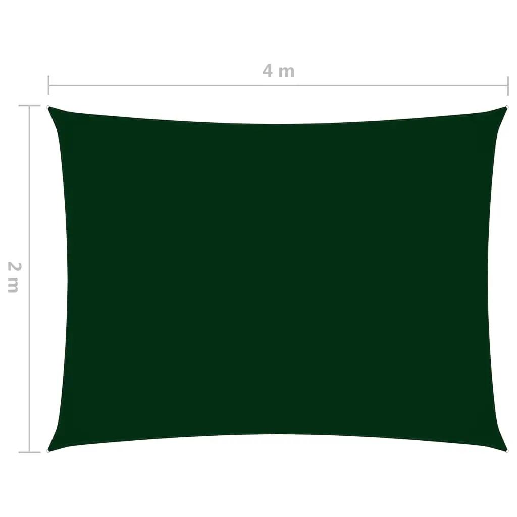 Zonnescherm rechthoekig 2x4 m oxford stof donkergroen (6)