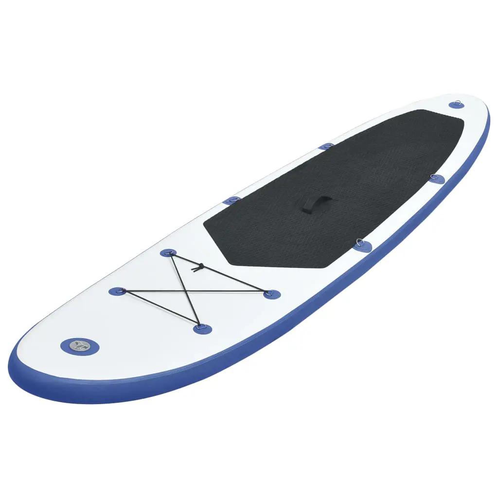 Stand Up Paddleboardset opblaasbaar blauw en wit (2)