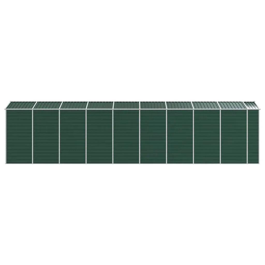 Tuinschuur 191x810x198 cm gegalvaniseerd staal groen (6)