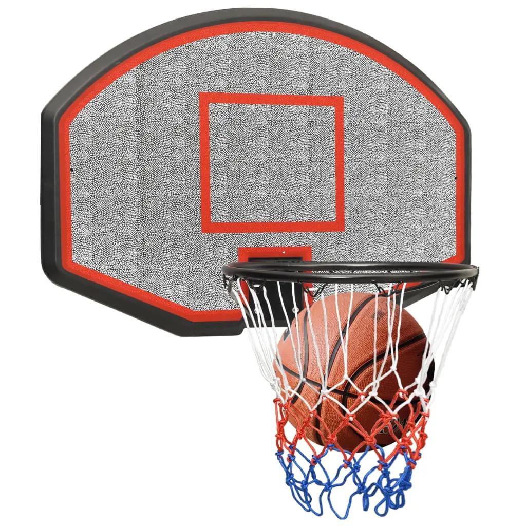 Basketbalbord 71x45x2 cm polyetheen zwart (8)
