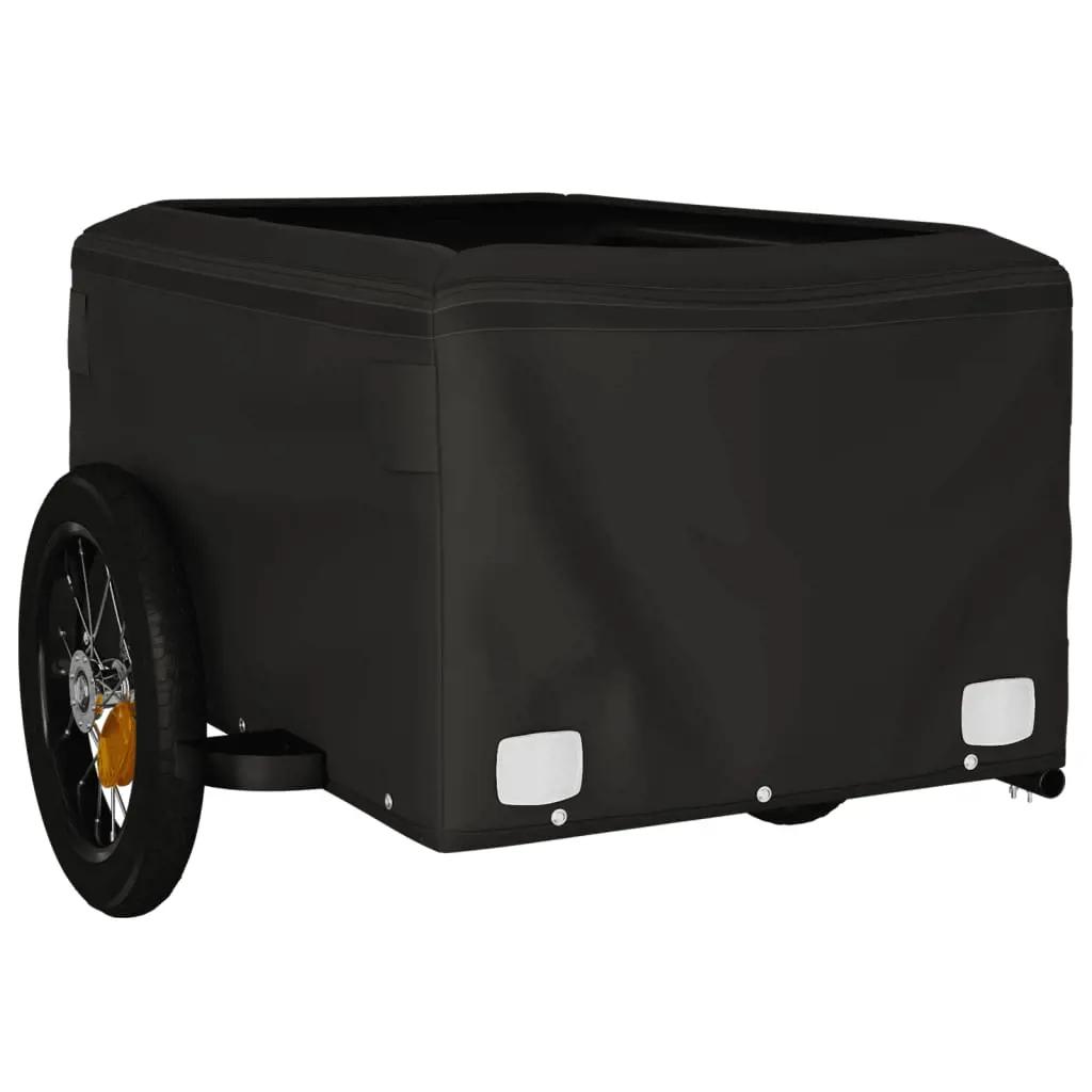 Fietstrailer 30 kg ijzer zwart en grijs (5)
