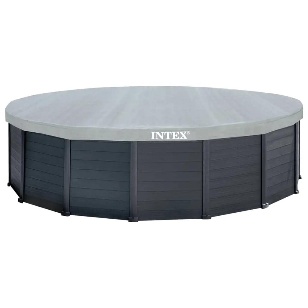 INTEX Zwembadset Graphite Gray Panel bovengronds 478x124 cm (8)