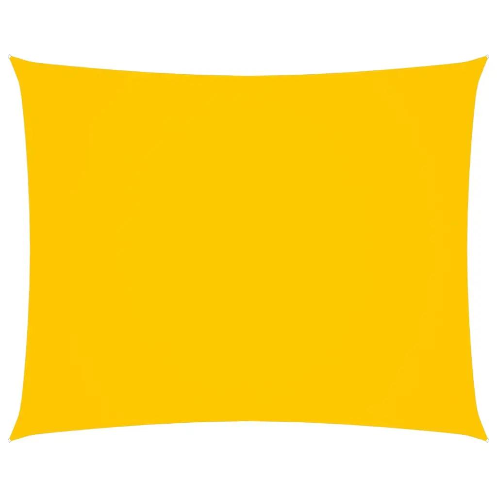 Zonnescherm rechthoekig 4x5 m oxford stof geel (1)
